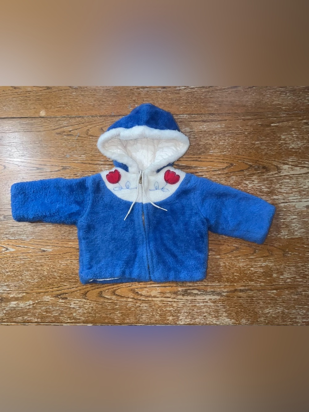 Vintage 70s 80s Toddler Time quilt lined jacket, 11x12-hard to see size 2T?
